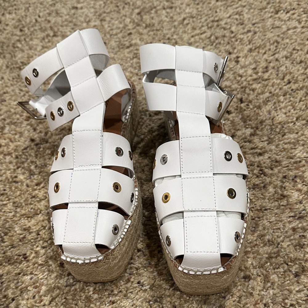 Free People White Espadrille Sandals